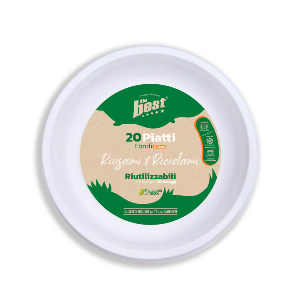 ART. 101 - THE BEST PIATTI FONDI BIANCHI - 20 PZ