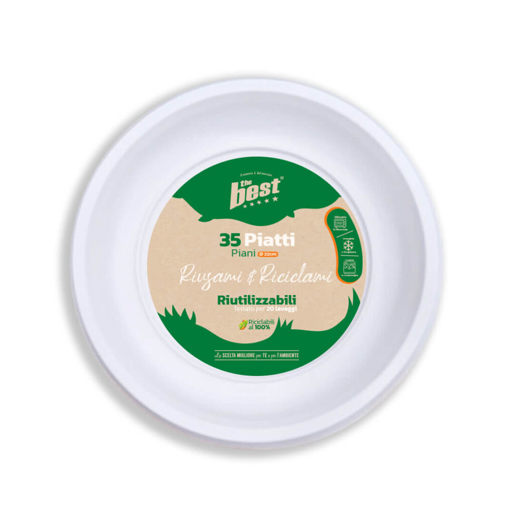 ART. 108 - THE BEST PIATTI PIANI BIANCHI - 35 PZ