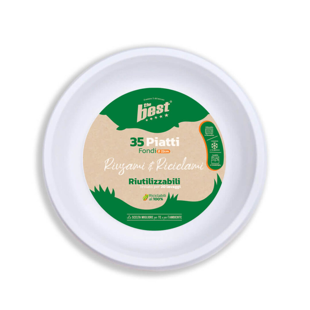 ART. 109 - THE BEST PIATTI FONDI BIANCHI - 35 PZ