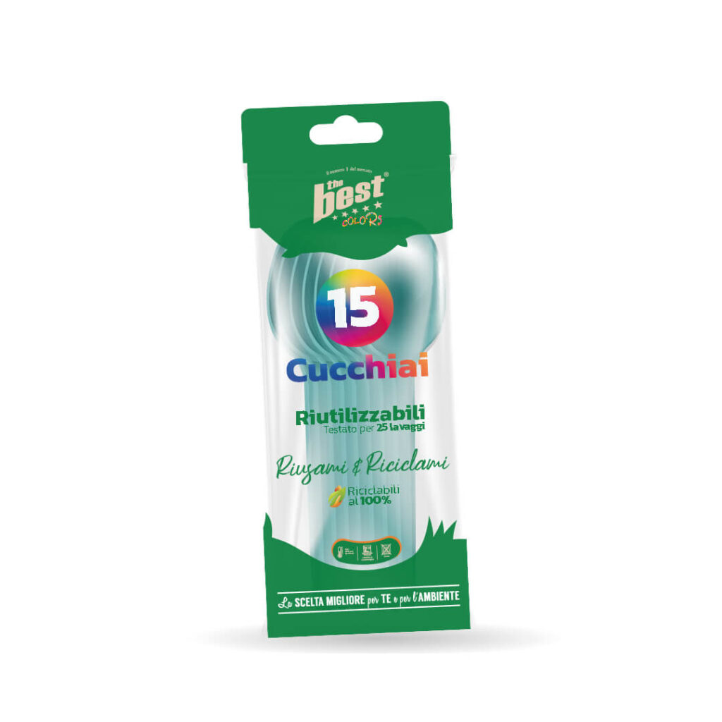 ART. 147 - THE BEST CUCCHIAI AZZURRO - 15 PZ