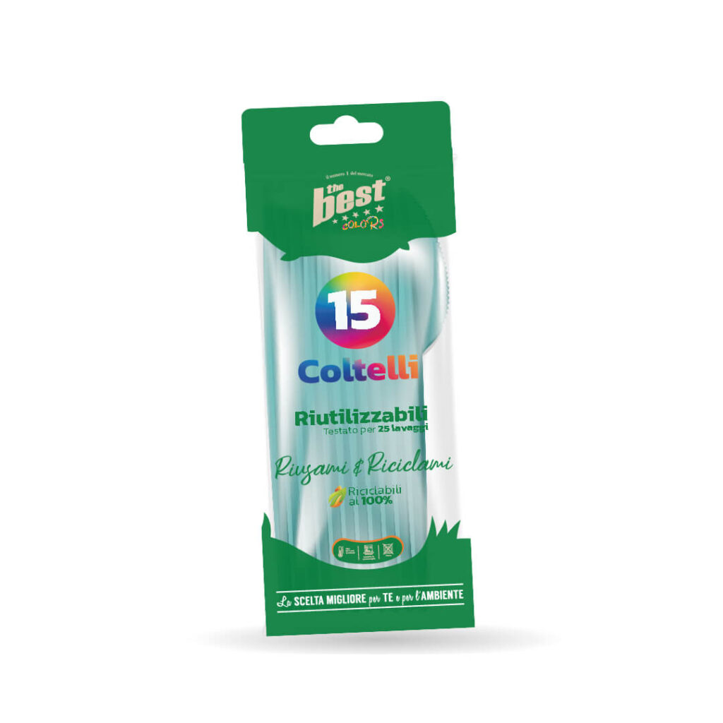 ART. 148 - THE BEST COLTELLI AZZURRO - 15 PZ