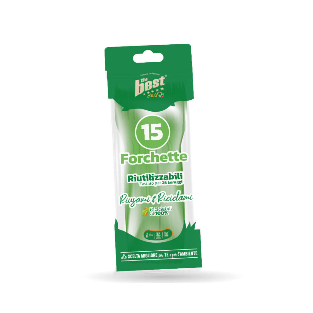 ART. 152 - THE BEST FORCHETTE VERDE - 15 PZ