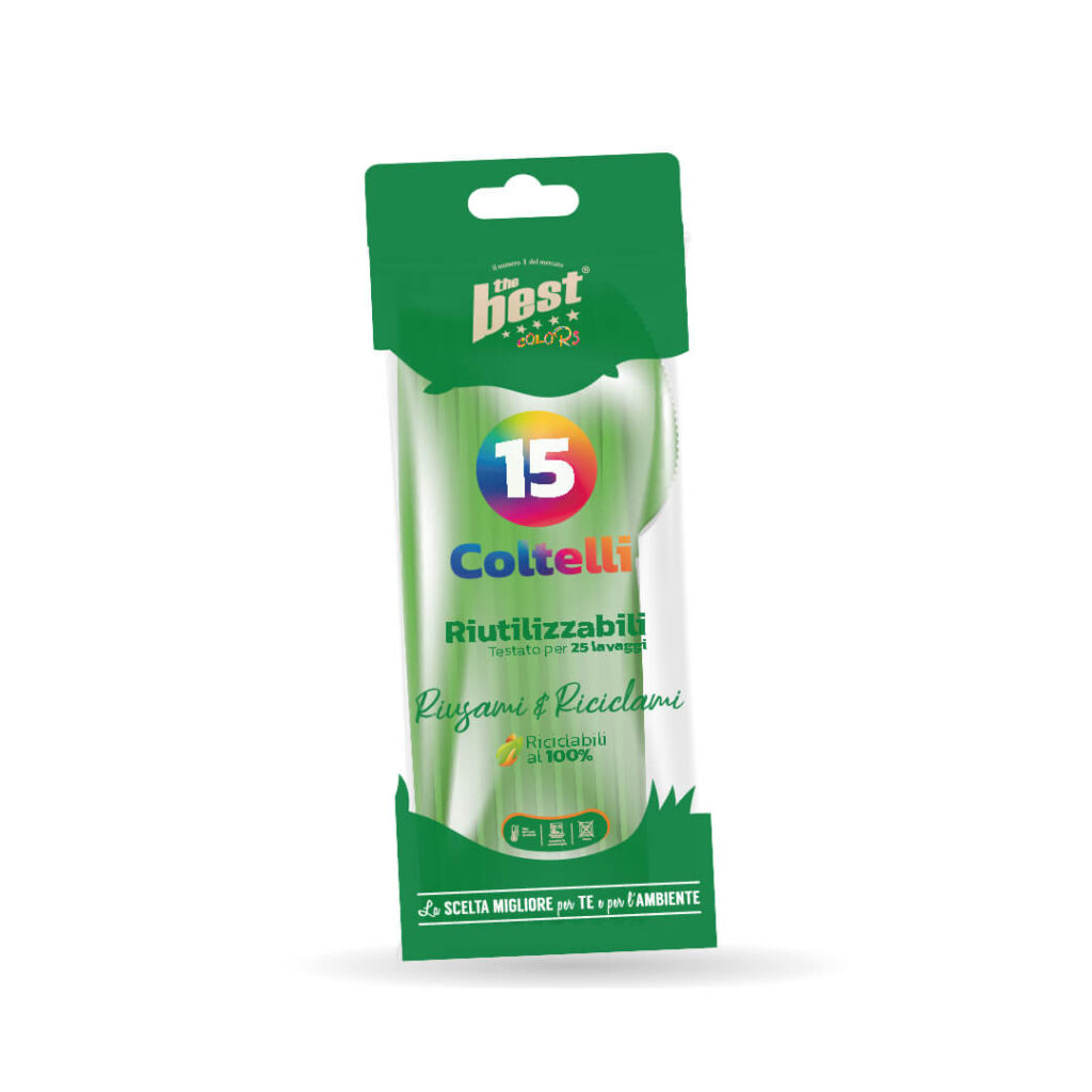 ART. 154 - THE BEST COLTELLI VERDE - 15 PZ