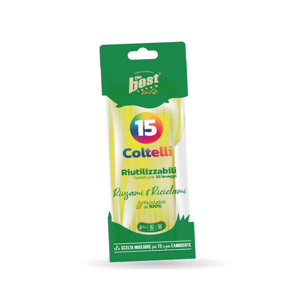 ART. 160 - THE BEST COLTELLI GIALLO - 15 PZ
