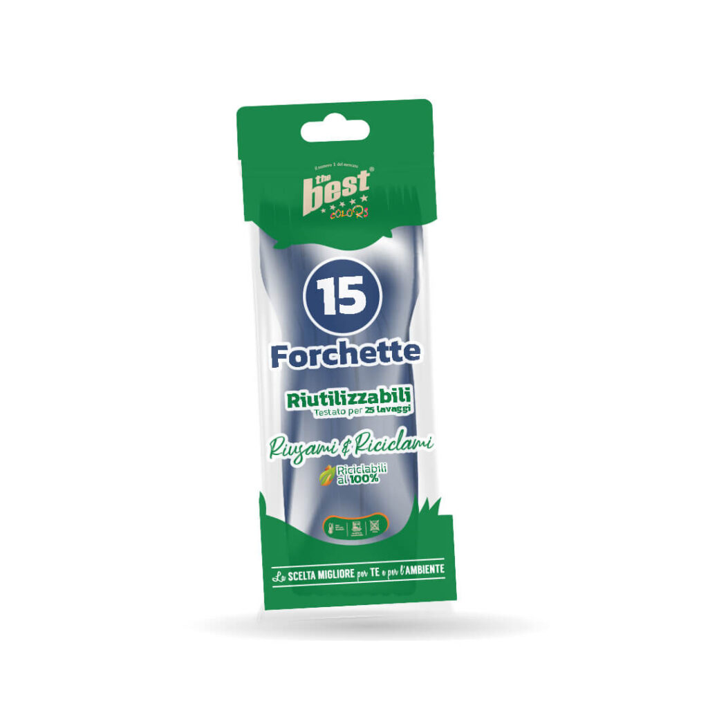 ART. 164 - THE BEST FORCHETTE BLU - 15 PZ