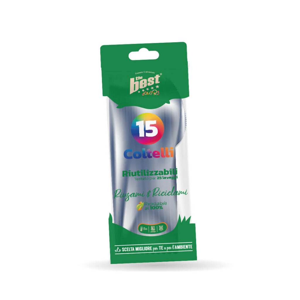 ART. 166 - THE BEST COLTELLI BLU - 15 PZ