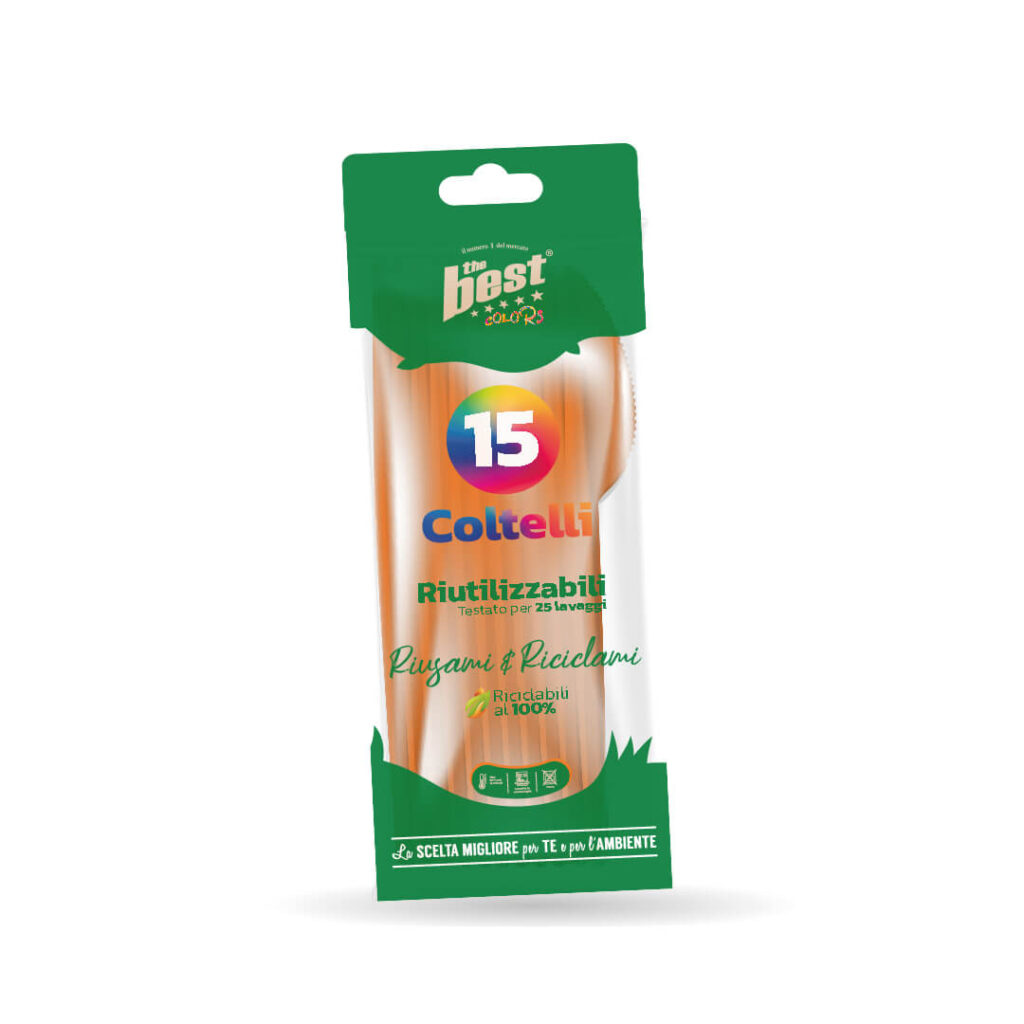 ART. 169 - THE BEST COLTELLI ARANCIO - 15 PZ