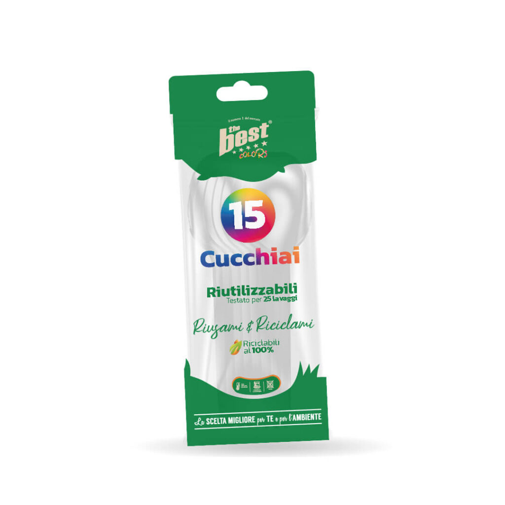 ART. 180 - THE BEST CUCCHIAI BIANCHI - 15 PZ