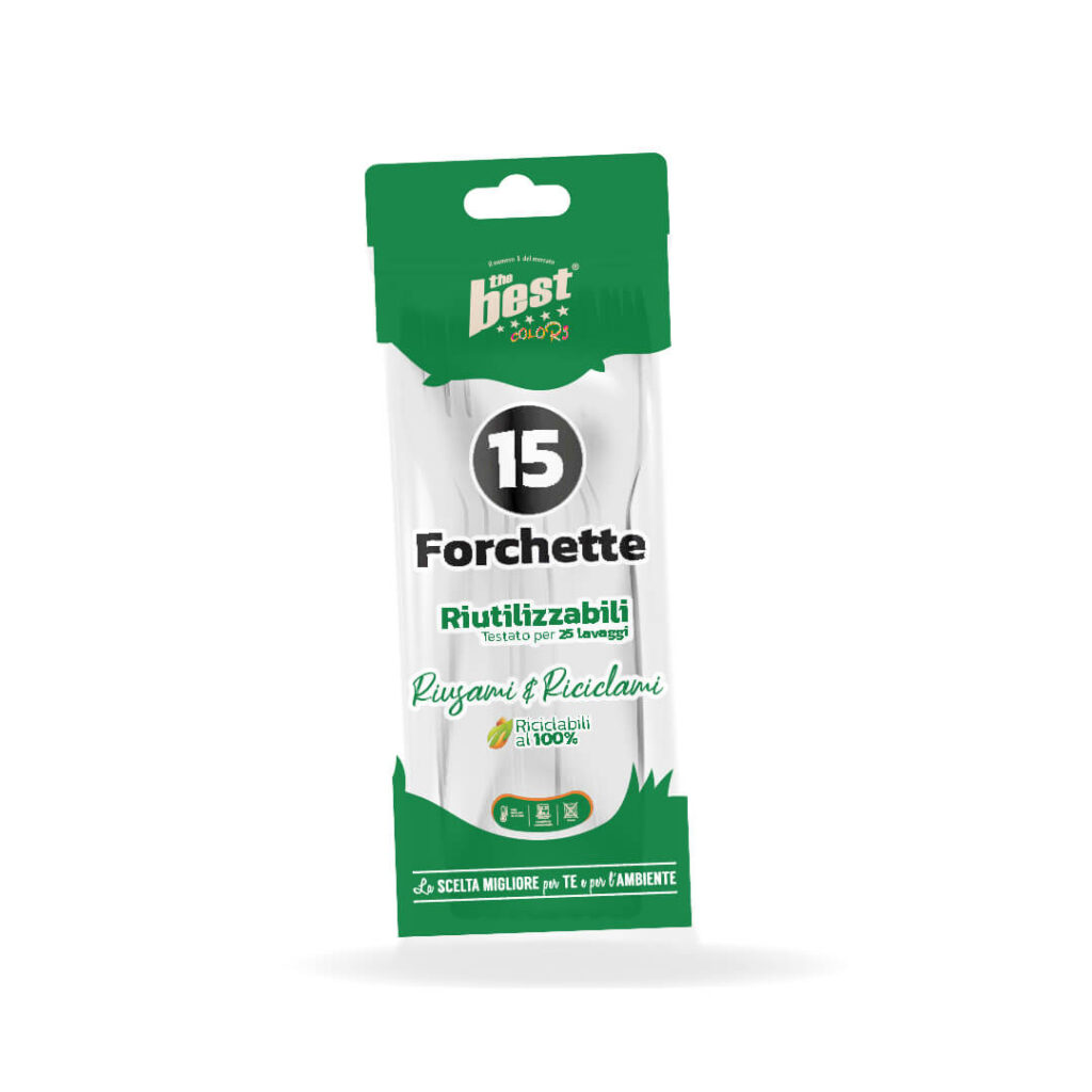ART. 181 - THE BEST FORCHETTE BIANCHI - 15 PZ