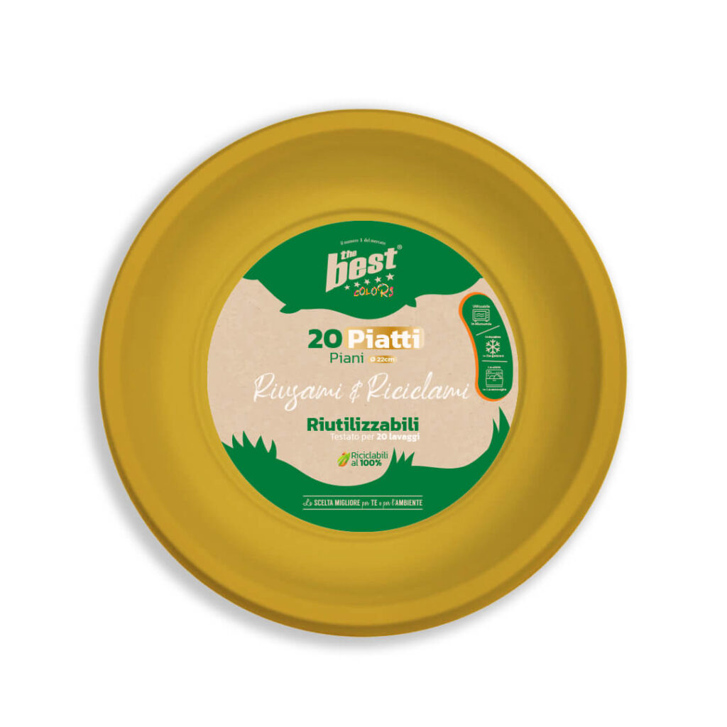 ART. 183 - THE BEST PIATTI PIANI ORO - 20 PZ agg