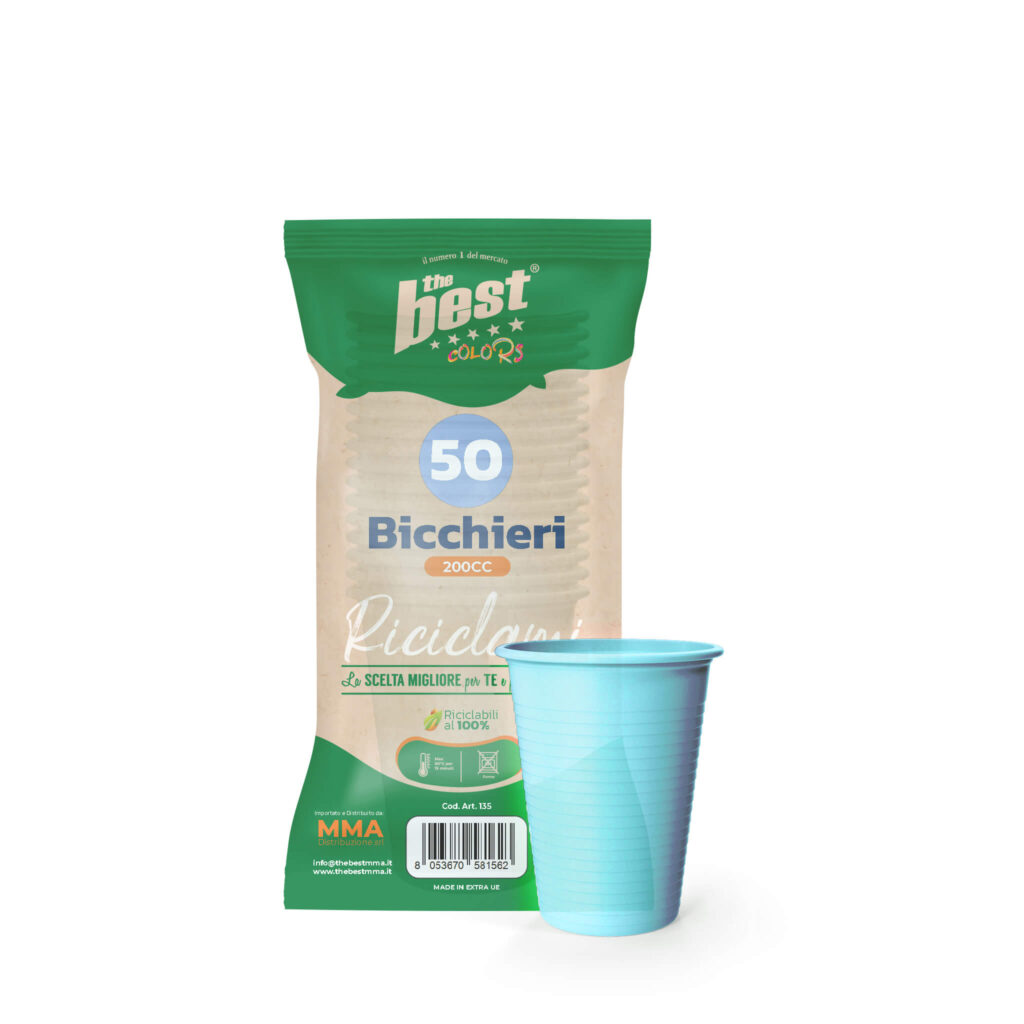 ART. 135 - THE BEST BICCHIERI AZZURRO - 50 PZ v2 agg + trasparente