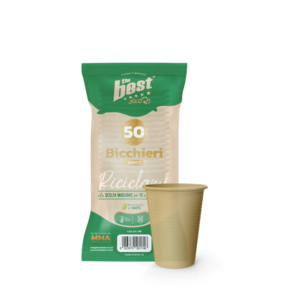 ART. 189 - THE BEST BICCHIERI ORO - 50 PZ agg + trasparente